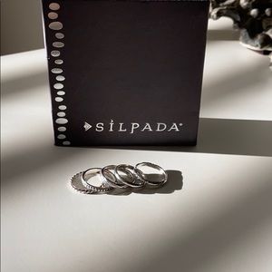 SILPADA 5 Stack Silver Rings